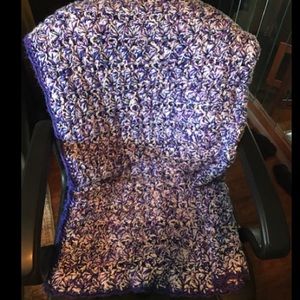 Hand crocheted heavy blanket